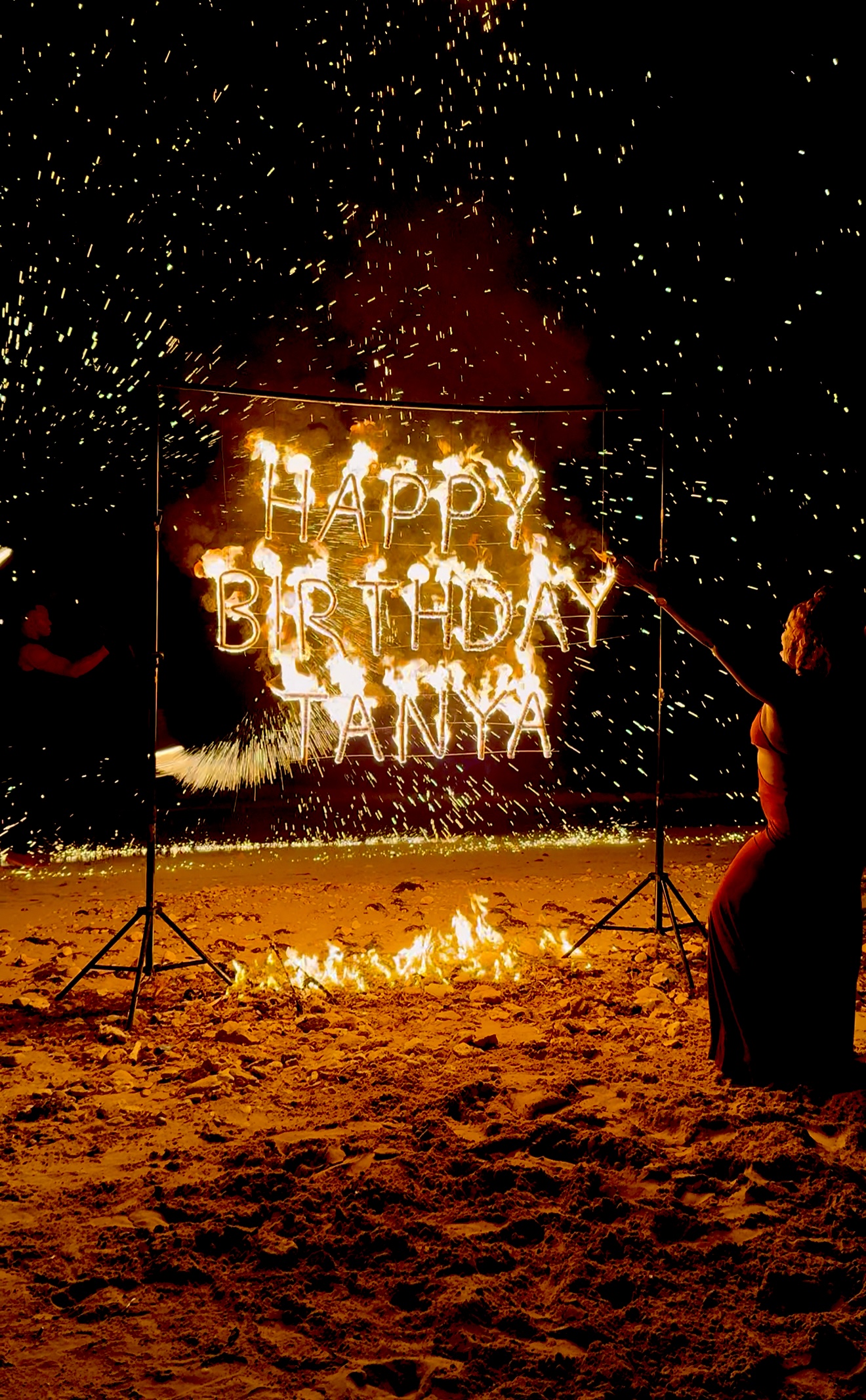 Standard Name in Flames (Small)